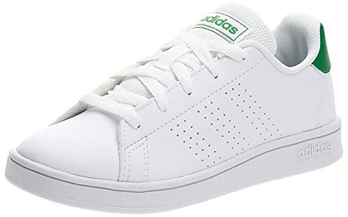 adidas Advantage K, Zapatillas de Tenis, Multicolor (Ftwbla/Verde/Gridos 000), 35 EU