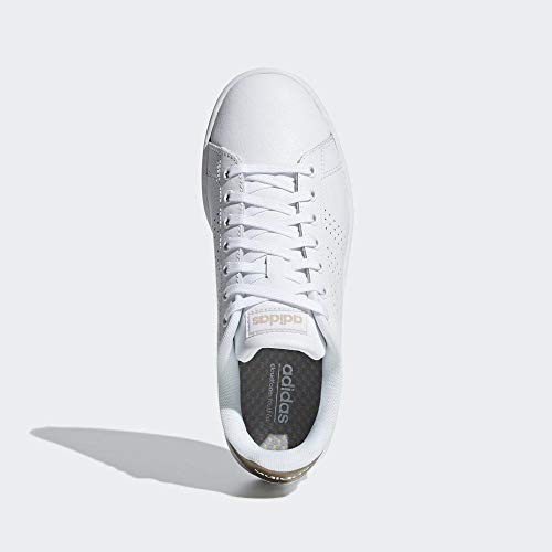 adidas Advantage, Sneaker Mujer, Blanco Ftwbla Ftwbla Cobmet 000, 38 2/3 EU