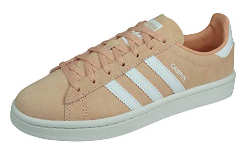 adidas Campus W Zapatillas de Gimnasia Mujer, Naranja (Clear Orange/Ftwr White/Crystal White Clear Orange/Ftwr White/Crystal White), 38 EU