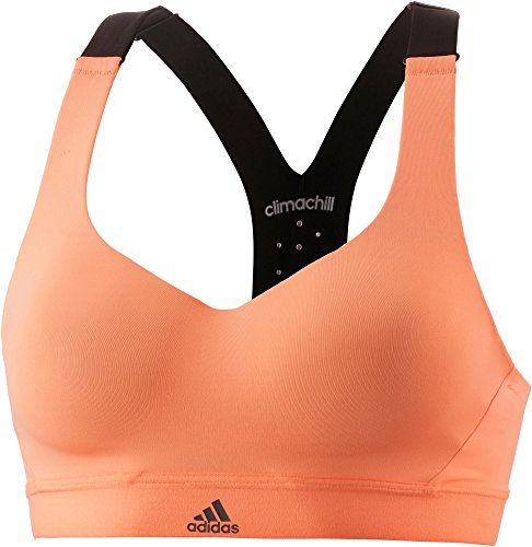 adidas Climachill - Sujetador deportivo para mujer (talla M), color naranja