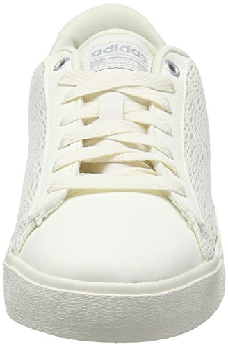adidas Cloudfoam Daily Qt Clean, Zapatillas para Mujer, Blanco (Chalk White/Chalk White/Matte Silver), 36 2/3 EU