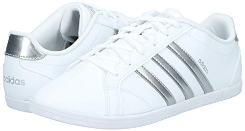 Adidas Coneo Qt, Zapatillas Mujer, Blanco (Footwear White/Matte Silver/Footwear White 0), 37 1/3 EU
