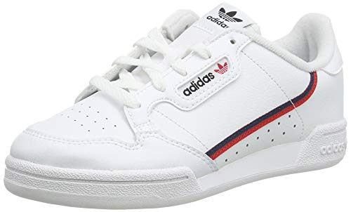 Adidas Continental 80 C, Zapatillas de Deporte, Blanco (Ftwbla/Escarl/Maruni 000), 34 EU