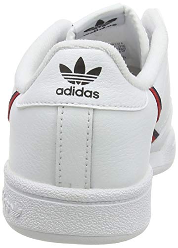 Adidas Continental 80 C, Zapatillas de Deporte Unisex niños, Blanco (Ftwbla/Escarl/Maruni 000), 33.5 EU