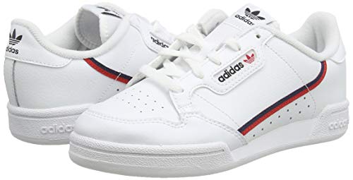 Adidas Continental 80 C, Zapatillas de Deporte Unisex niños, Blanco (Ftwbla/Escarl/Maruni 000), 33.5 EU