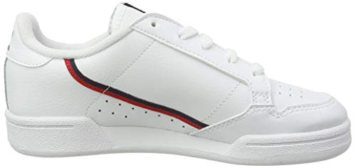 Adidas Continental 80 C, Zapatillas de Deporte Unisex niños, Blanco (Ftwbla/Escarl/Maruni 000), 33.5 EU