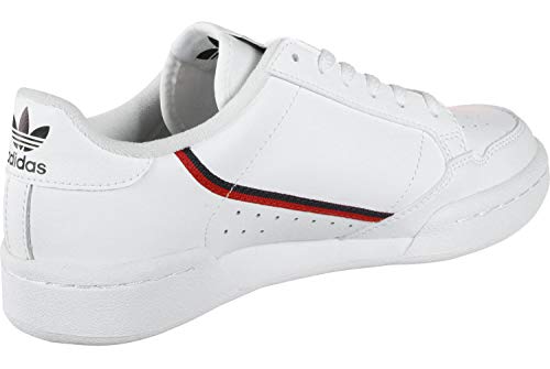 Adidas Continental 80 J, Zapatillas de Deporte, Blanco (Ftwbla/Escarl/Maruni 000), 38 2/3 EU