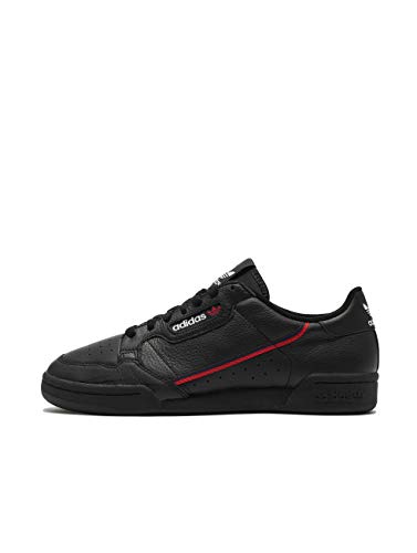 Adidas Continental 80, Zapatillas de Gimnasia Hombre, Negro (Core Black/Scarlet/Collegiate Navy), 43 1/3 EU
