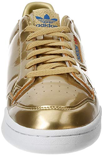 adidas Continental 80, Zapatillas Deportivas Hombre, Gold Metallic Gold Metallic Crystal White, 41 1/3 EU