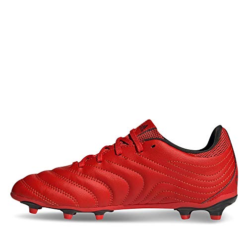 adidas Copa 20.3 FG J, Zapatillas de fútbol, Rojo Activo Blanco FTWR Negro Núcleo, 35 EU