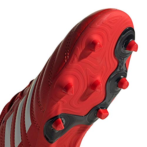 adidas Copa 20.3 FG J, Zapatillas de fútbol, Rojo Activo Blanco FTWR Negro Núcleo, 35 EU