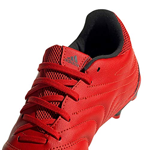 adidas Copa 20.3 FG J, Zapatillas de fútbol, Rojo Activo Blanco FTWR Negro Núcleo, 35 EU