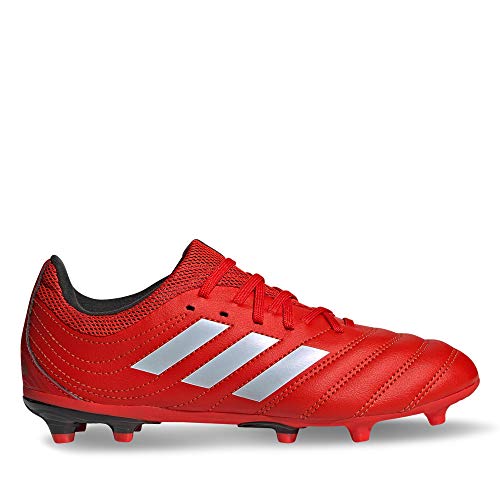 adidas Copa 20.3 FG J, Zapatillas de fútbol, Rojo Activo Blanco FTWR Negro Núcleo, 35 EU