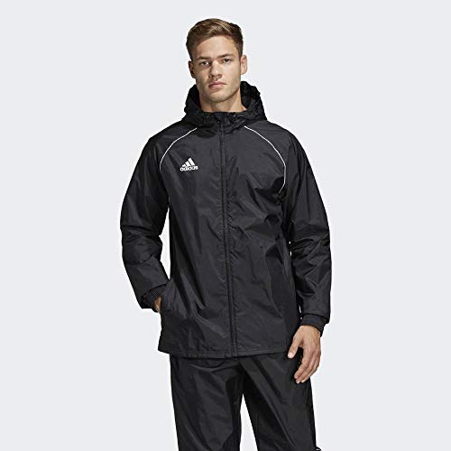 adidas CORE18 RN JKT Chaqueta Deportiva, Hombre, Negro (Black/White), M