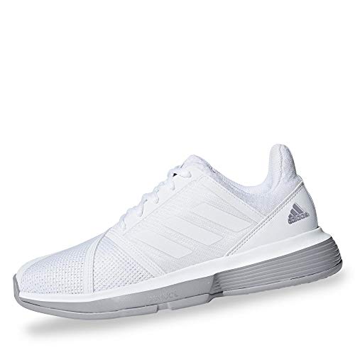 Adidas CourtJam Bounce W, Zapatillas de Deporte Mujer, Blanco (Ftwbla/Ftwbla/Grasua 000), 37 1/3 EU