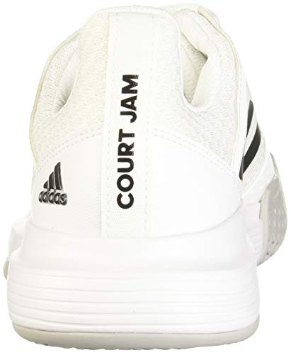 Adidas CourtJam Bounce W, Zapatos de Tenis Mujer, FTWR White/Core Black/Matte Silver, 38 2/3 EU