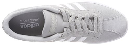 Adidas Courtset, Zapatillas Mujer, Gris (Grey/Footwear White/Silver Metallic 0), 39 1/3 EU