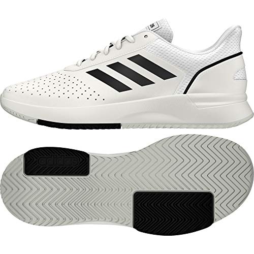 Adidas Courtsmash, Zapatillas de Tenis Hombre, Blanco (Ftwbla/Negbás/Gridos 000), 44 2/3 EU