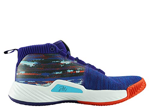 Adidas Dame 5, Zapatillas de Baloncesto Hombre, Multicolor (Púruni/Reauni/Ftwbla 000), 47 1/3 EU