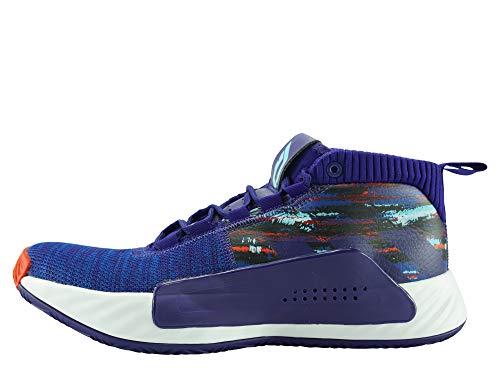 Adidas Dame 5, Zapatillas de Baloncesto Hombre, Multicolor (Púruni/Reauni/Ftwbla 000), 47 1/3 EU