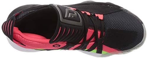 Adidas Dame 6 J, Zapatillas Deportivas, Core Black/Trace Grey Met. F17/SHOCK Red, 36 EU