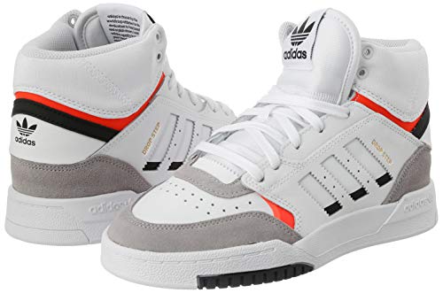 adidas Drop Step J, Zapatillas de Running Unisex Adulto, Multicolor (FTWR White/Light Granite/Solar Red Ee8755), 36 2/3 EU