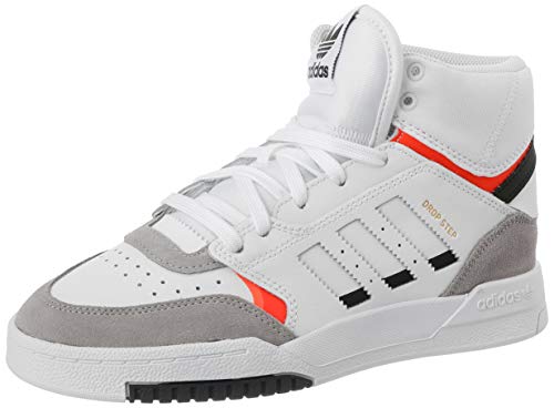 adidas Drop Step J, Zapatillas de Running Unisex Adulto, Multicolor (FTWR White/Light Granite/Solar Red Ee8755), 36 2/3 EU