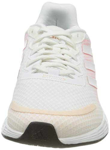 adidas Duramo SL, Sneaker Mujer, Footwear White/Footwear White/Signal Pink, 37 1/3 EU
