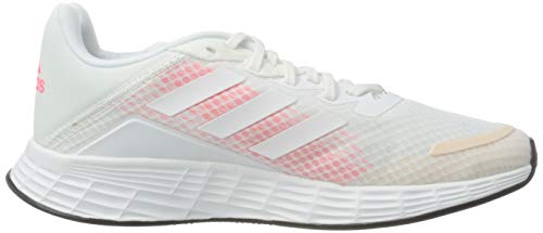 adidas Duramo SL, Sneaker Mujer, Footwear White/Footwear White/Signal Pink, 37 1/3 EU