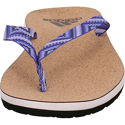 Adidas Eezay Cork Flip Flop, Zapatos de Playa y Piscina Mujer, Blanco (Ftwbla/Tinnob/Azucen 000), 38 EU