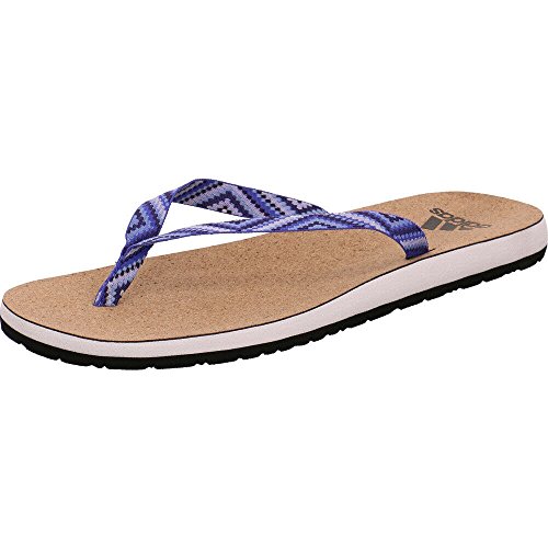 Adidas Eezay Cork Flip Flop, Zapatos de Playa y Piscina Mujer, Blanco (Ftwbla/Tinnob/Azucen 000), 38 EU