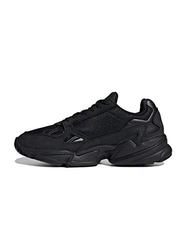 adidas Falcon W, Sneaker Mujer, Core Black/Core Black/Grey, 39 1/3 EU
