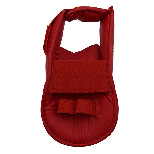adidas Foot WKF Karate Martial Arts Protector de pies Hombre, Rojo, Medium