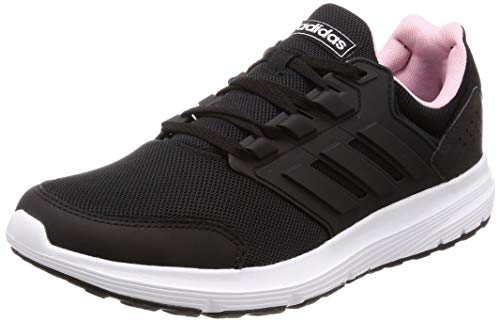 adidas Galaxy 4, Zapatillas de Running Mujer, Negro (Core Black/Core Black/True Pink Core Black/Core Black/True Pink), 37 1/3 EU