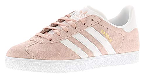Adidas Gazelle J, Zapatillas de Gimnasia Unisex Adulto, Rosa (Icey Pink F17/Ftwr White/Gold Met. Icey Pink F17/Ftwr White/Gold Met.), 38 EU