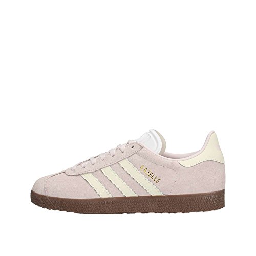adidas Gazelle W, Zapatillas de Deporte Mujer, Gris (Orchid Tint/Footwear White/Gum), 38 EU