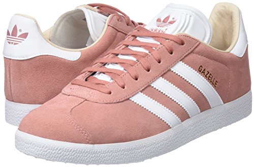 adidas Gazelle W, Zapatillas de Deporte Mujer, Morado (Ash Pearl/Footwear White/Linen), 41 1/3 EU