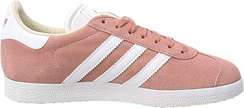 adidas Gazelle W, Zapatillas de Deporte Mujer, Morado (Ash Pearl/Footwear White/Linen), 41 1/3 EU