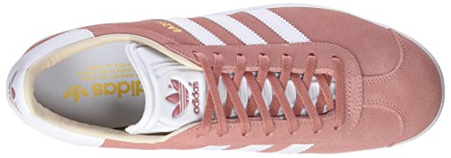 adidas Gazelle W, Zapatillas de Deporte Mujer, Morado (Ash Pearl/Footwear White/Linen), 41 1/3 EU