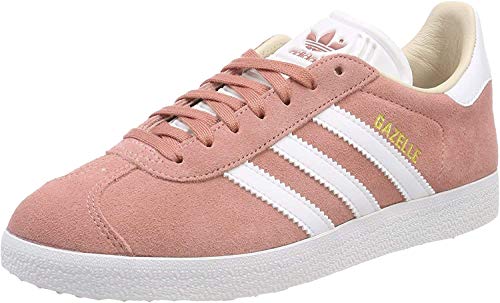 adidas Gazelle W, Zapatillas de Deporte Mujer, Morado (Ash Pearl/Footwear White/Linen), 41 1/3 EU