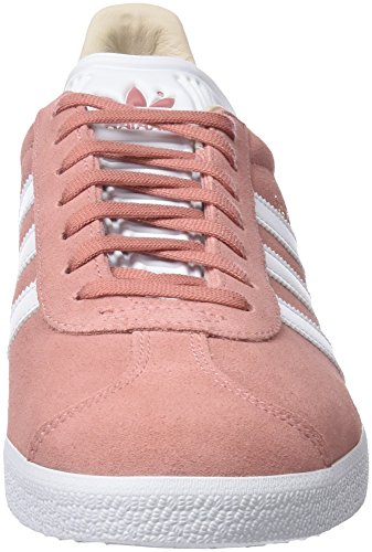 adidas Gazelle W, Zapatillas de Deporte Mujer, Morado (Ash Pearl/Footwear White/Linen), 41 1/3 EU