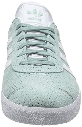 adidas Gazelle W, Zapatillas de Deporte Mujer, Verde (Vertac / Ftwbla / Dormet), 36 EU
