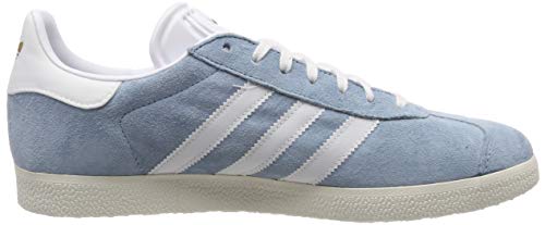 adidas Gazelle W, Zapatillas de Gimnasia Mujer, Gris (Ash Grey S18/Ftwr White/Chalk White Ash Grey S18/Ftwr White/Chalk White), 36 EU