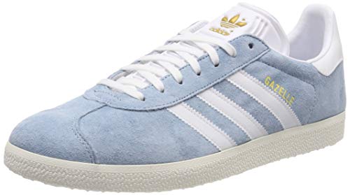 adidas Gazelle W, Zapatillas de Gimnasia Mujer, Gris (Ash Grey S18/Ftwr White/Chalk White Ash Grey S18/Ftwr White/Chalk White), 36 EU