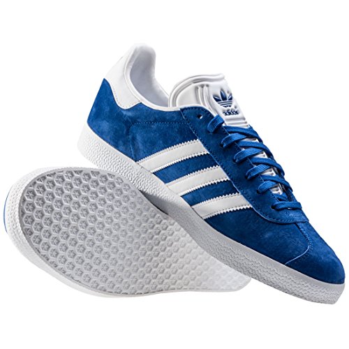 adidas Gazelle, Zapatillas de deporte Unisex Adulto, Azul (Collegiate Royal/White/Gold Metallic), 45 1/3 EU