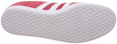 adidas Gazelle, Zapatillas de deporte Unisex Adulto, Rojo (Scarlet/Footwear White/Gold Metall), 45 1/3 EU