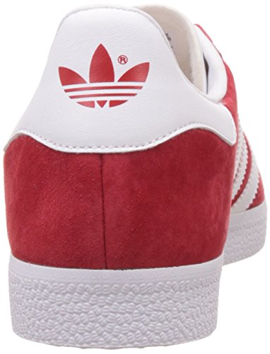 adidas Gazelle, Zapatillas de deporte Unisex Adulto, Rojo (Scarlet/Footwear White/Gold Metall), 45 1/3 EU