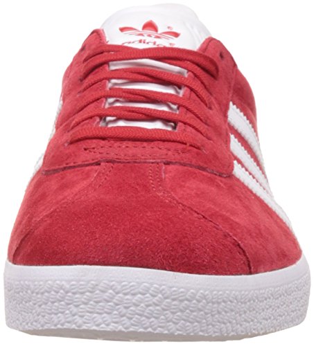 adidas Gazelle, Zapatillas de deporte Unisex Adulto, Rojo (Scarlet/Footwear White/Gold Metall), 45 1/3 EU