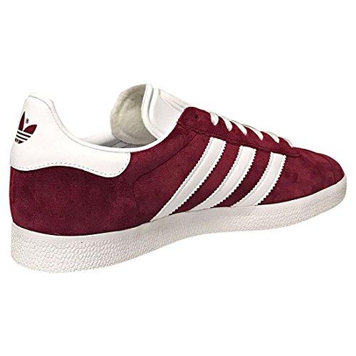 Adidas Gazelle, Zapatillas Hombre, Rojo (Collegiate Burgundy/Footwear White/Footwear White 0), 43 1/3 EU