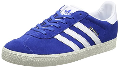 adidas Gazelle, Zapatillas Unisex Adulto, Azul (Blue/FT White/Gold MT), 37 1/3 EU